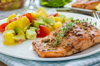 The Best Grilled Salmon with Avocado Salsa